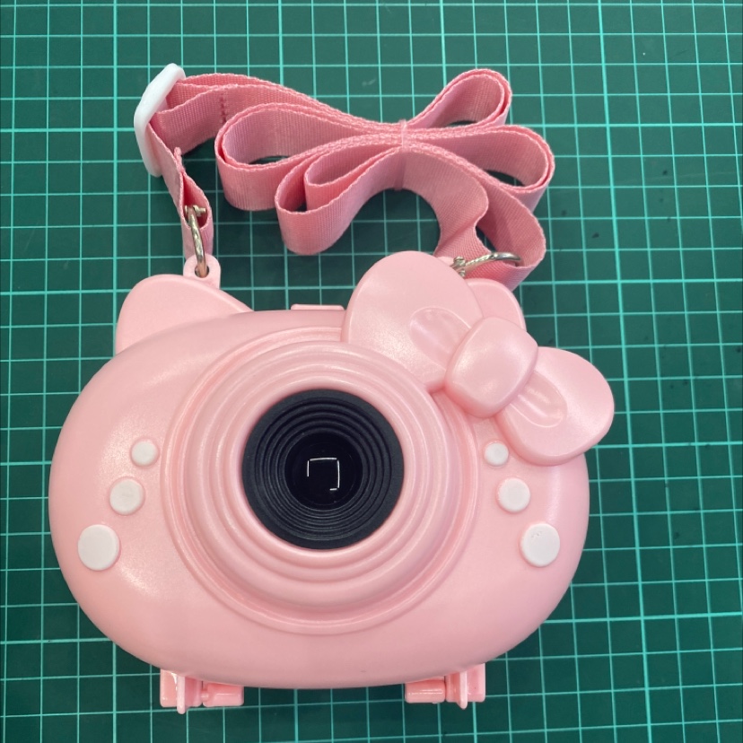 Square storage box bow camera backpack cartoon cute plastic storage box