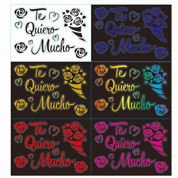 Rose Spanish stickers