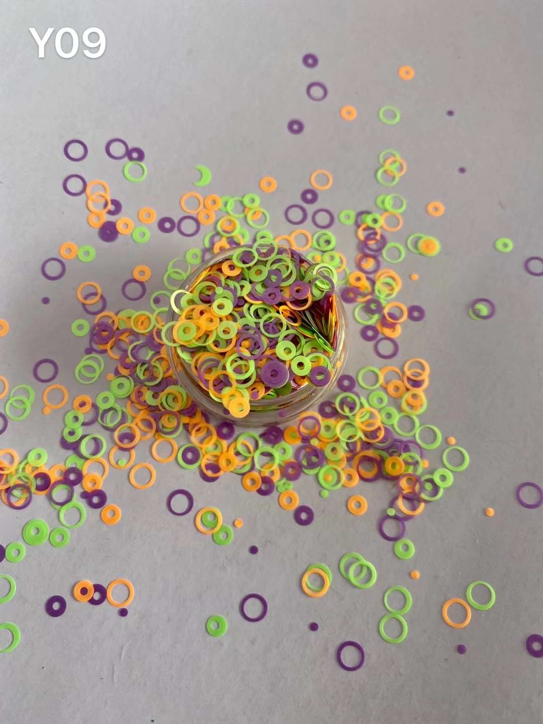 Circular nail art eco-friendly sequins details Picture