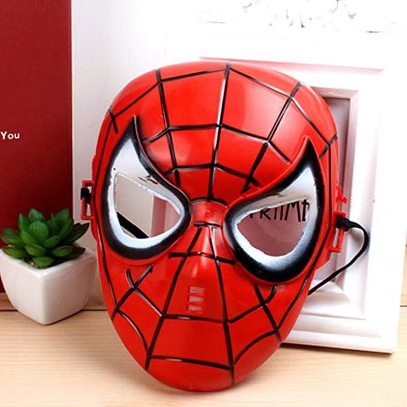儿童可爱卡通动漫英雄蝙蝠侠蜘蛛侠黑豹万圣节超级英雄面具17