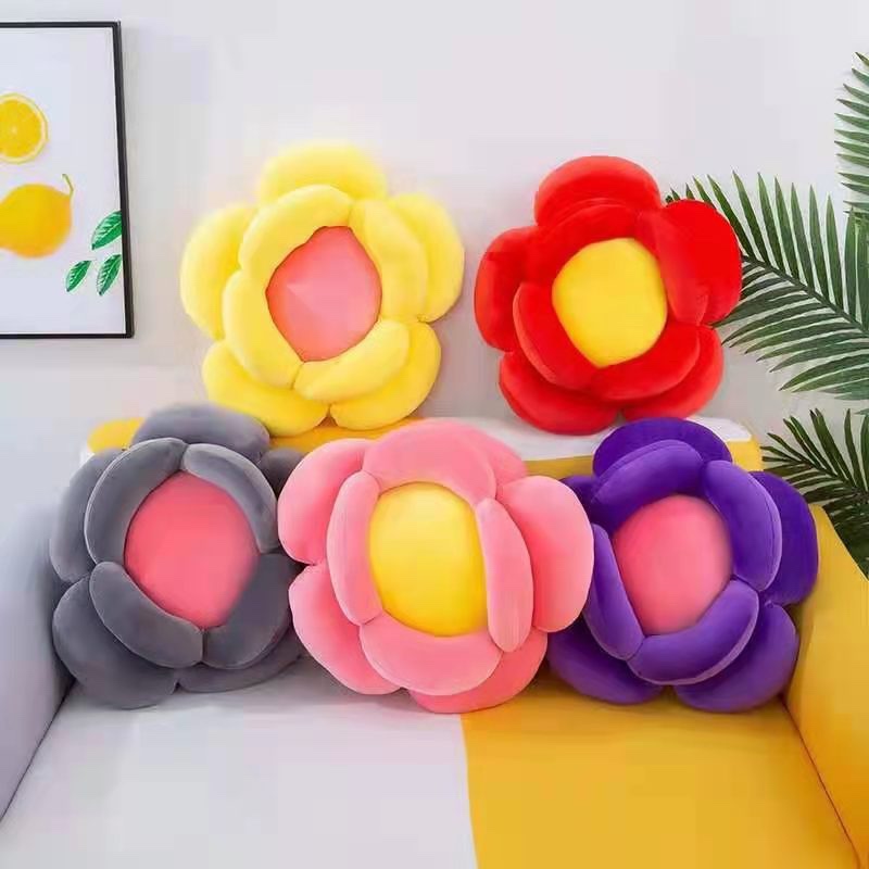 Flower cushion soft cartoon comfort soft soft plush toy doll cushion 0802 Huiyi