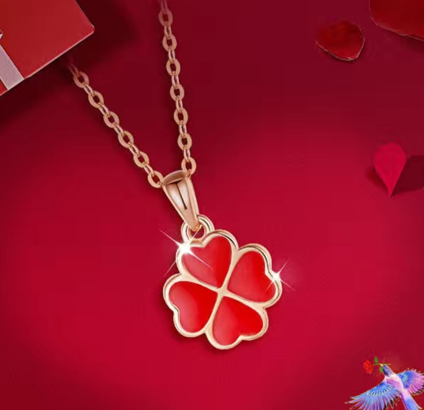 013 Women's necklace: Simple style collarbone necklace, French light luxury niche new product, exquisite pendant Item Picture