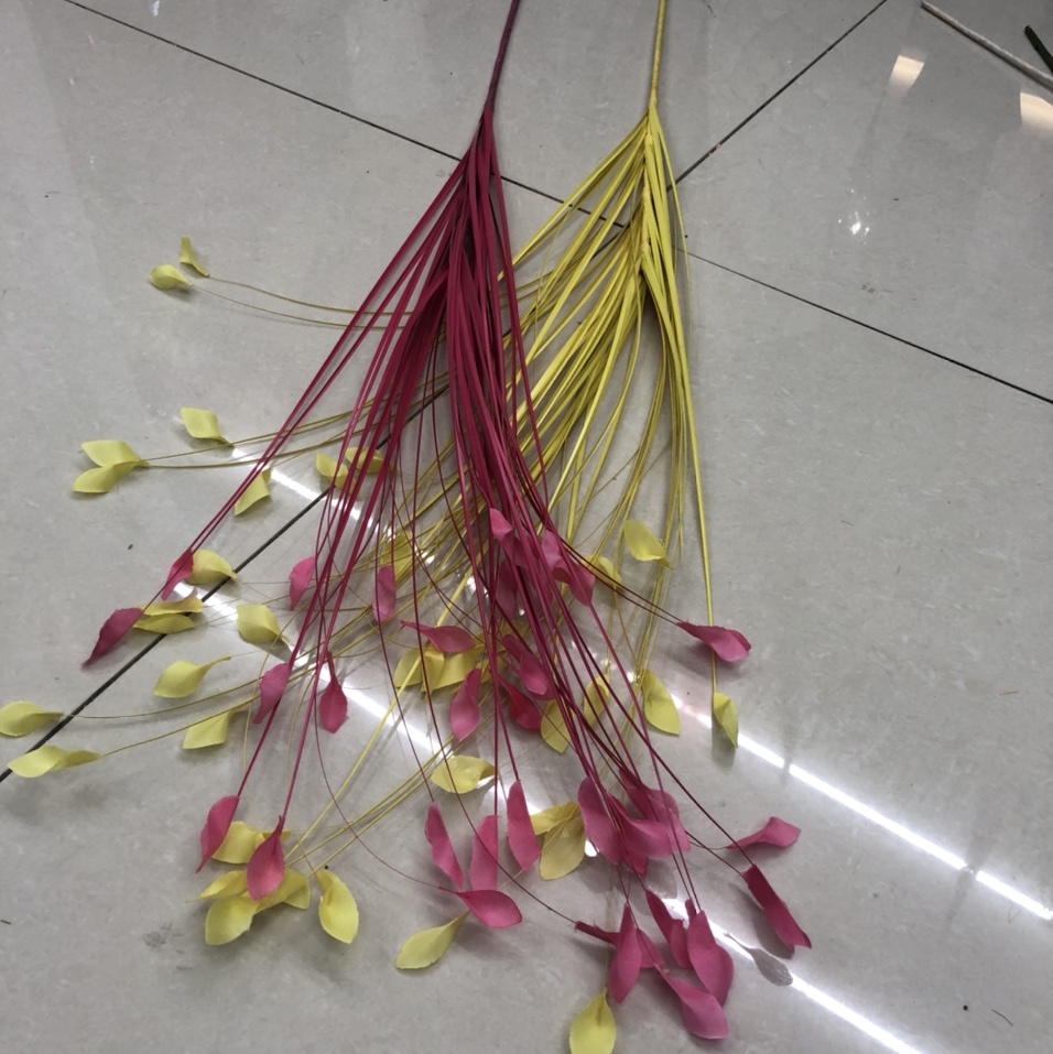 40片叶子黄玫红