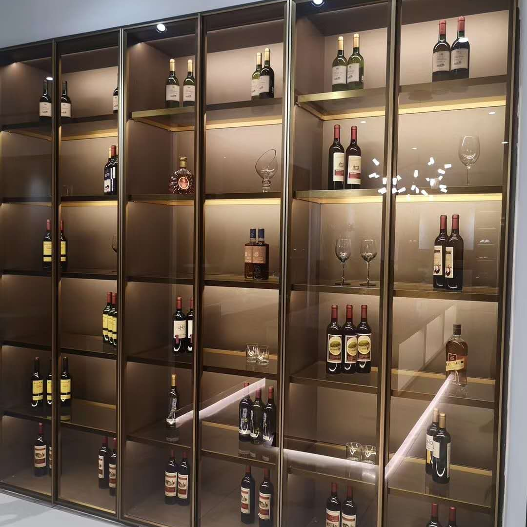 伊沙贝拉全铝家居定制橱柜奢新中式简欧现代简约极简玻璃装饰柜