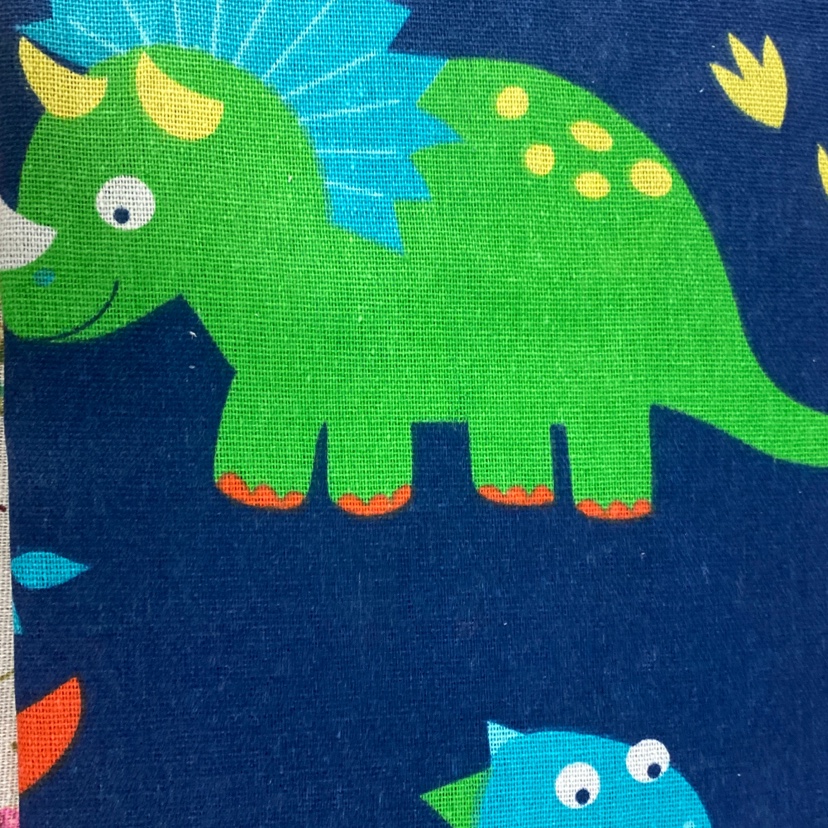 Dinosaur Pattern Cotton Linen Cloth Floral Plaid Nordic Ins Wind Curtain Sofa Linen Tablecloth Printing Diy