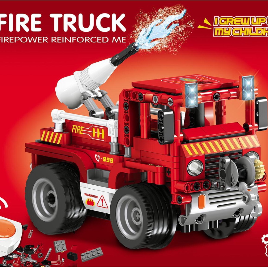 50003 Fire cloud water truck,388PCS