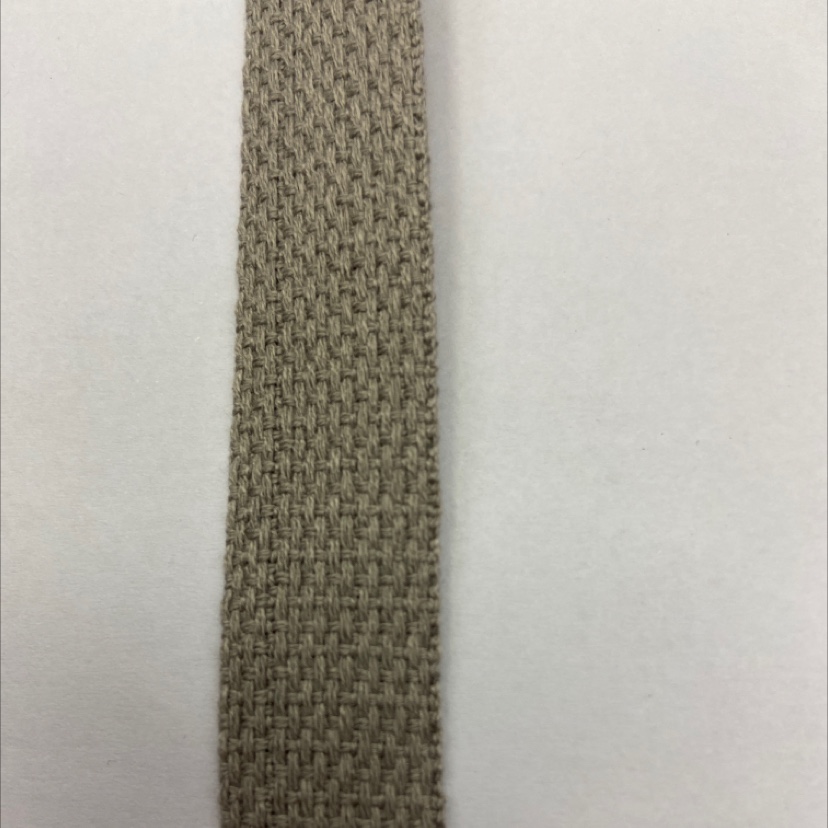 1.9cm polyester cotton green webbing 61#
