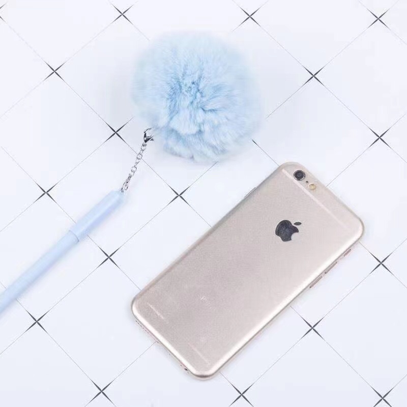 巨无霸獭兔 大毛球挂件笔