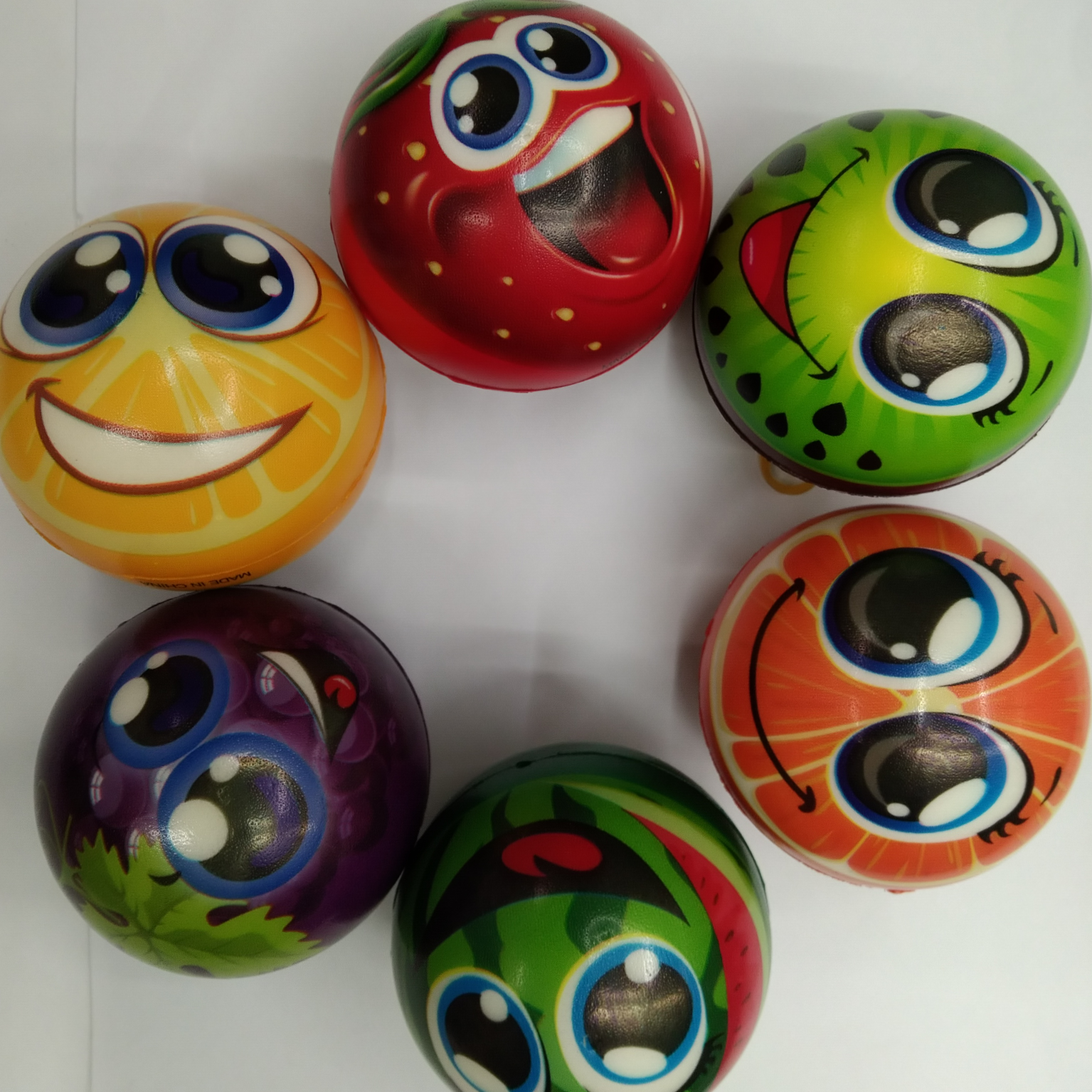6.3 Fruit Emoticon Stress relief Toy Ball thumbnail