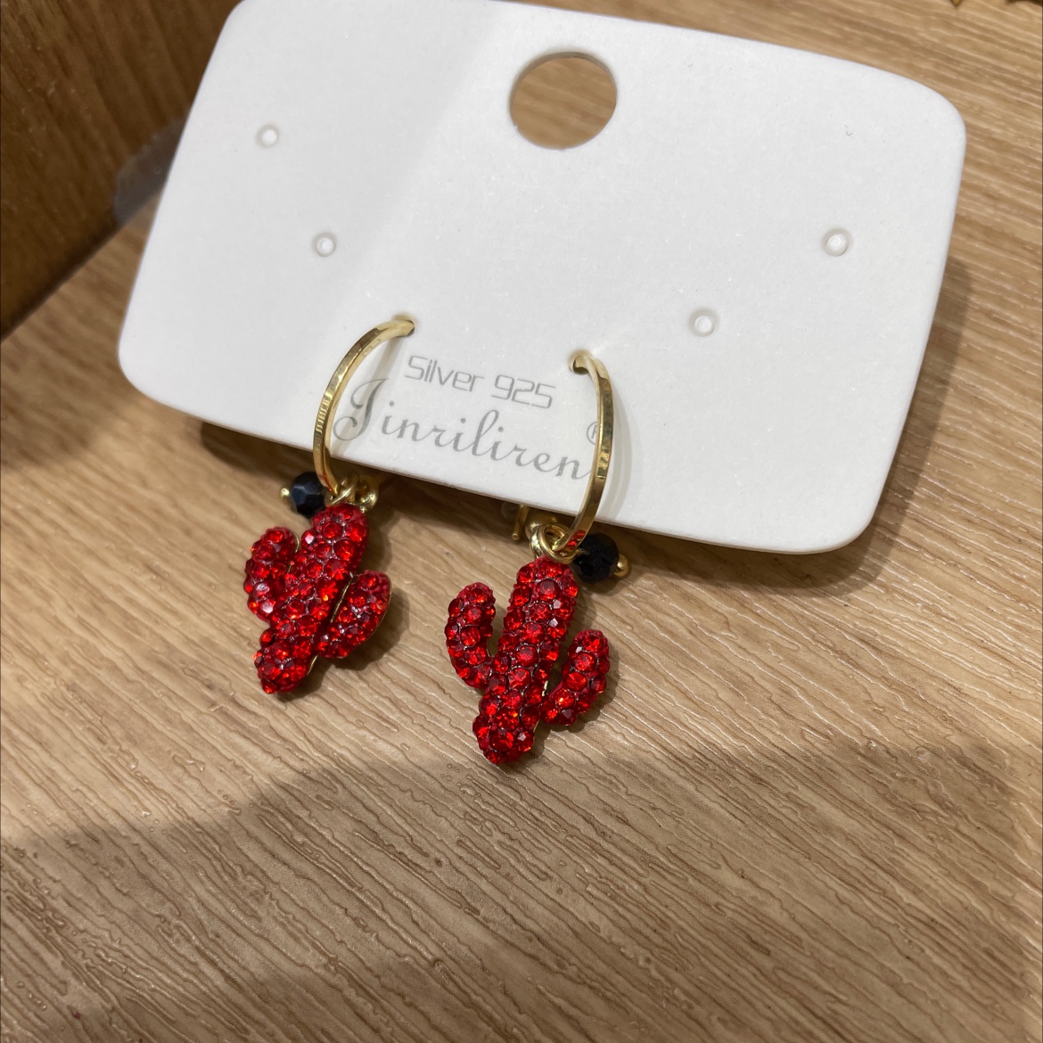 Today Beauty Korean earrings fashion generous red series products unique style