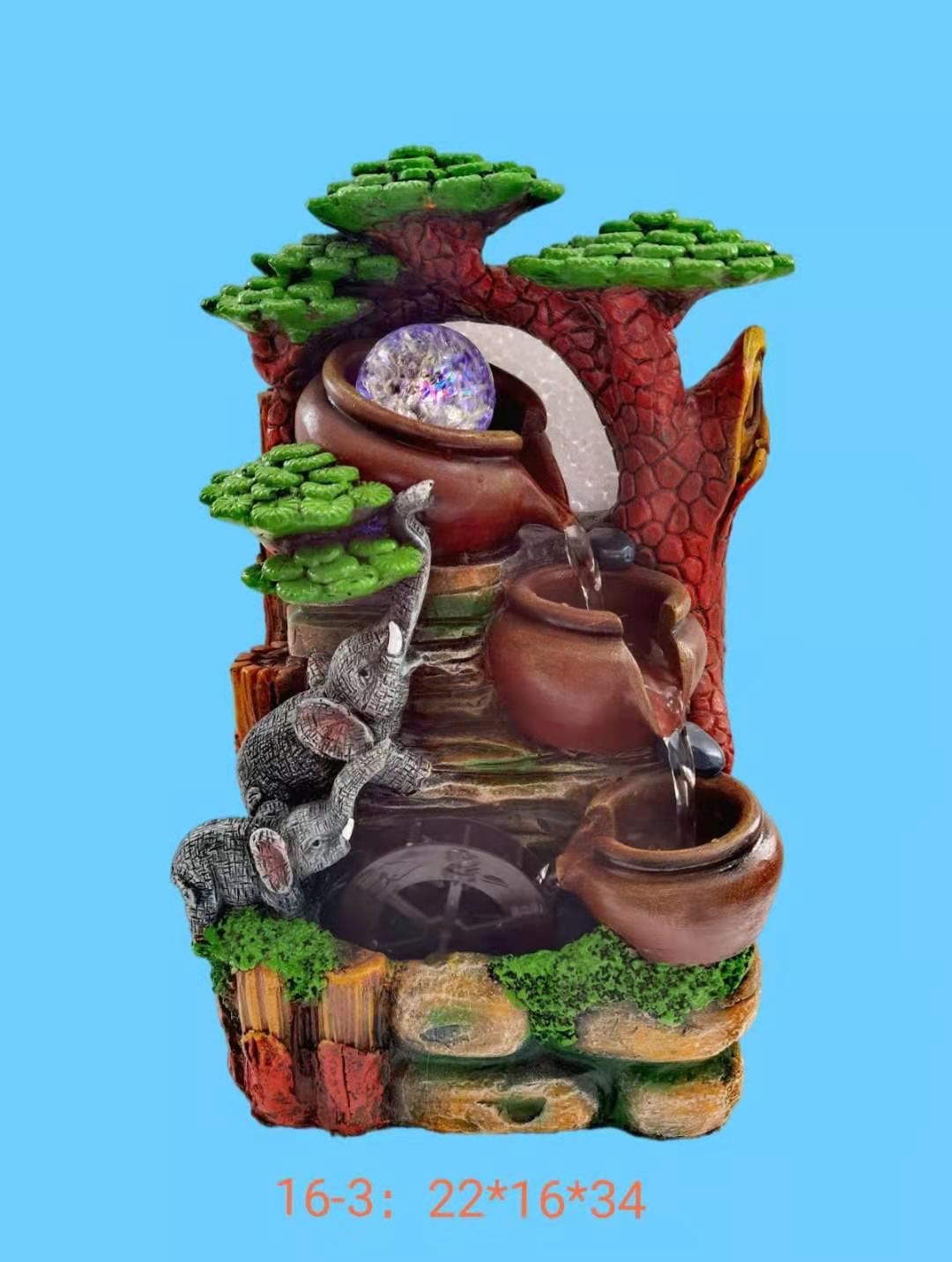 诸葛工艺庭院流水摆件阳台鱼池造景顶楼花园装饰布置景观鱼缸喷泉雾化加湿器爆款7279-74详情图11