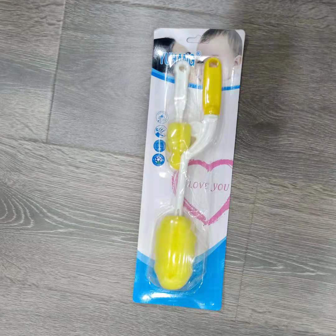 Baby bottle brush cleaning set Shaper sponge baby special baby milk powder washing tool full figure