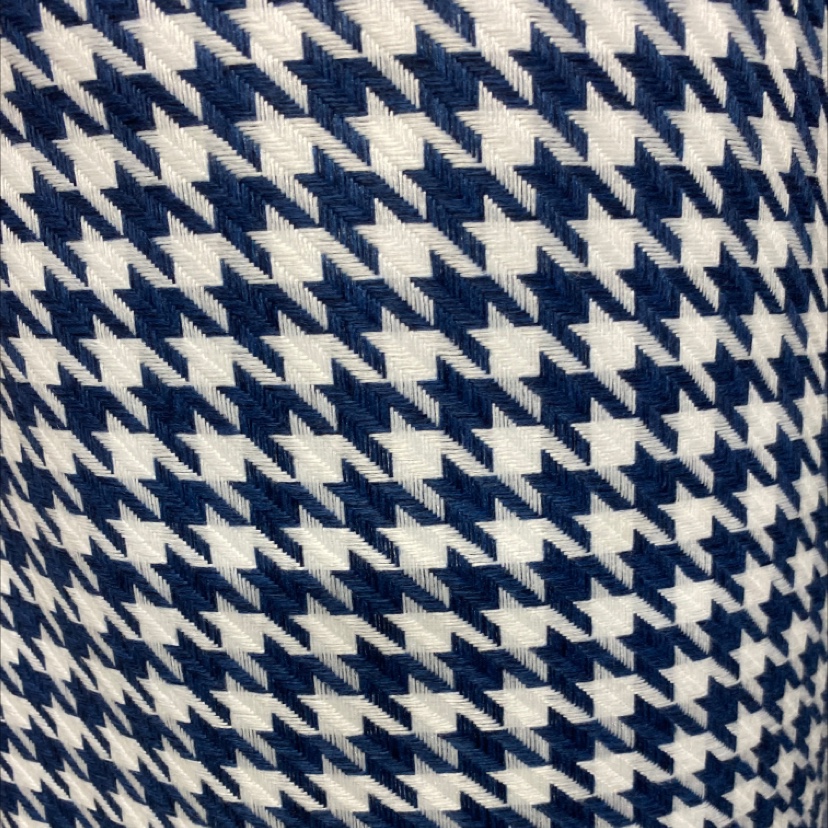 蓝色纹路棉麻布料碎花格子北欧ins风窗帘沙发亚麻桌布印花diy