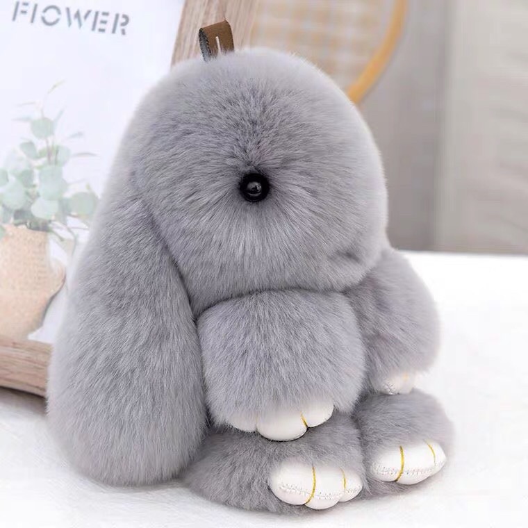 Small toy lop ear rabbit plush backpack pendant Mini ear rabbit South Korean cute rabbit rabbit doll long