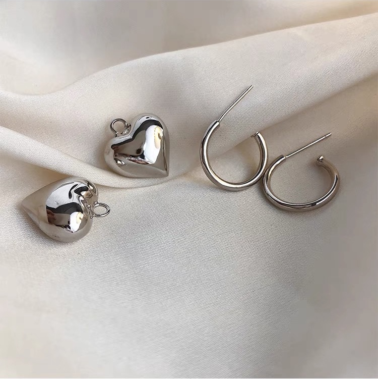 All-925 sterling silver sparkling diamond pearl ear buckles, simple women's summer trendy texture, heavy industry cold style, light luxury earrings 6