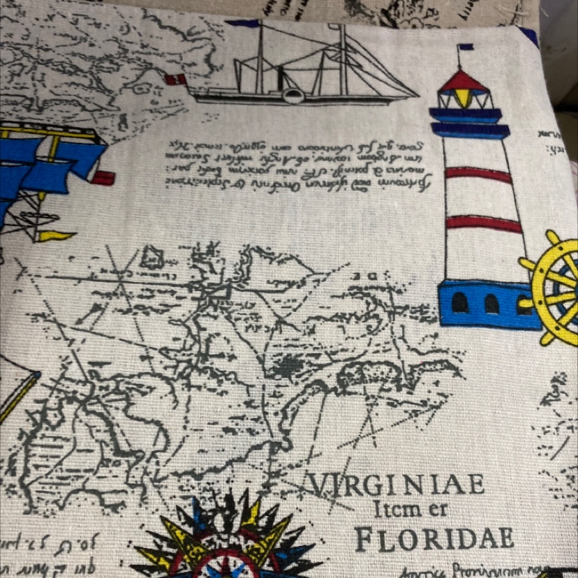 英伦图案棉麻布料 ins亚麻布艺桌布窗帘花布格子沙发手工布料布头