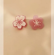 Romantic cherry blossoms 🌸 new Korean version of fashion vitality girl sweet earrings