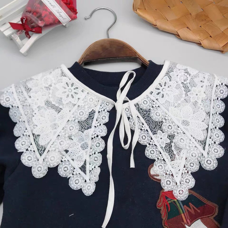 Collar Accessories for Summer 2021 new embroidered shawl with false collar for women with collar doll collar dress 63