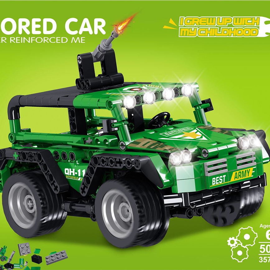 50004 Off-road Jeep,388PCS