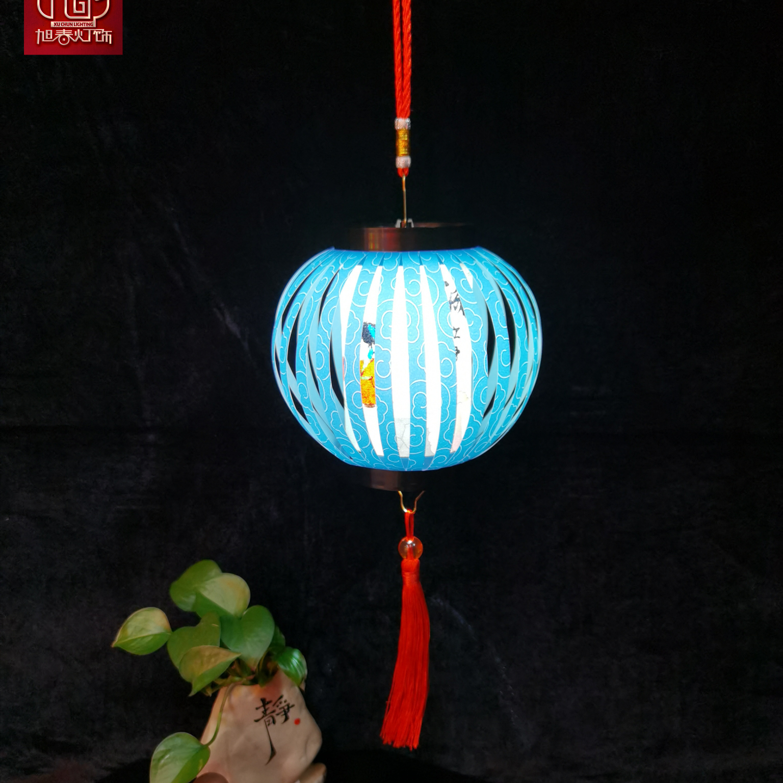 Handmade DIY lantern painting creative PVC material colored seven-color lanterns full figure
