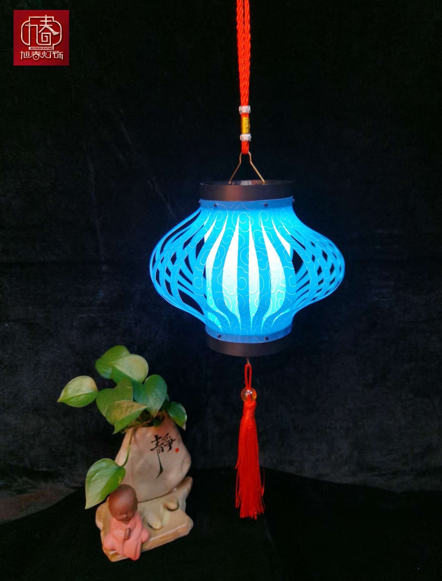 Handmade DIY lantern paintings, creative PVC material colored seven-color lanterns, children's Lantern Festival lanterns Application Scenario