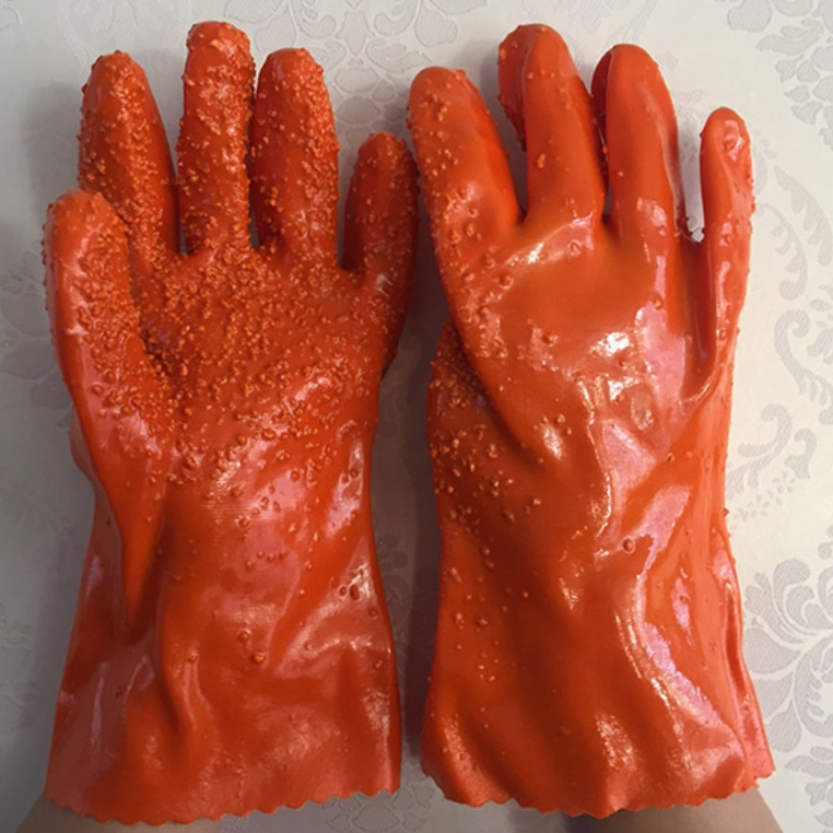 Anti-slip gloves Labor protection Wear resistance thickening oil resistance acid and alkali resistance Industrial machinery waterproof comfortable soft plastic labor