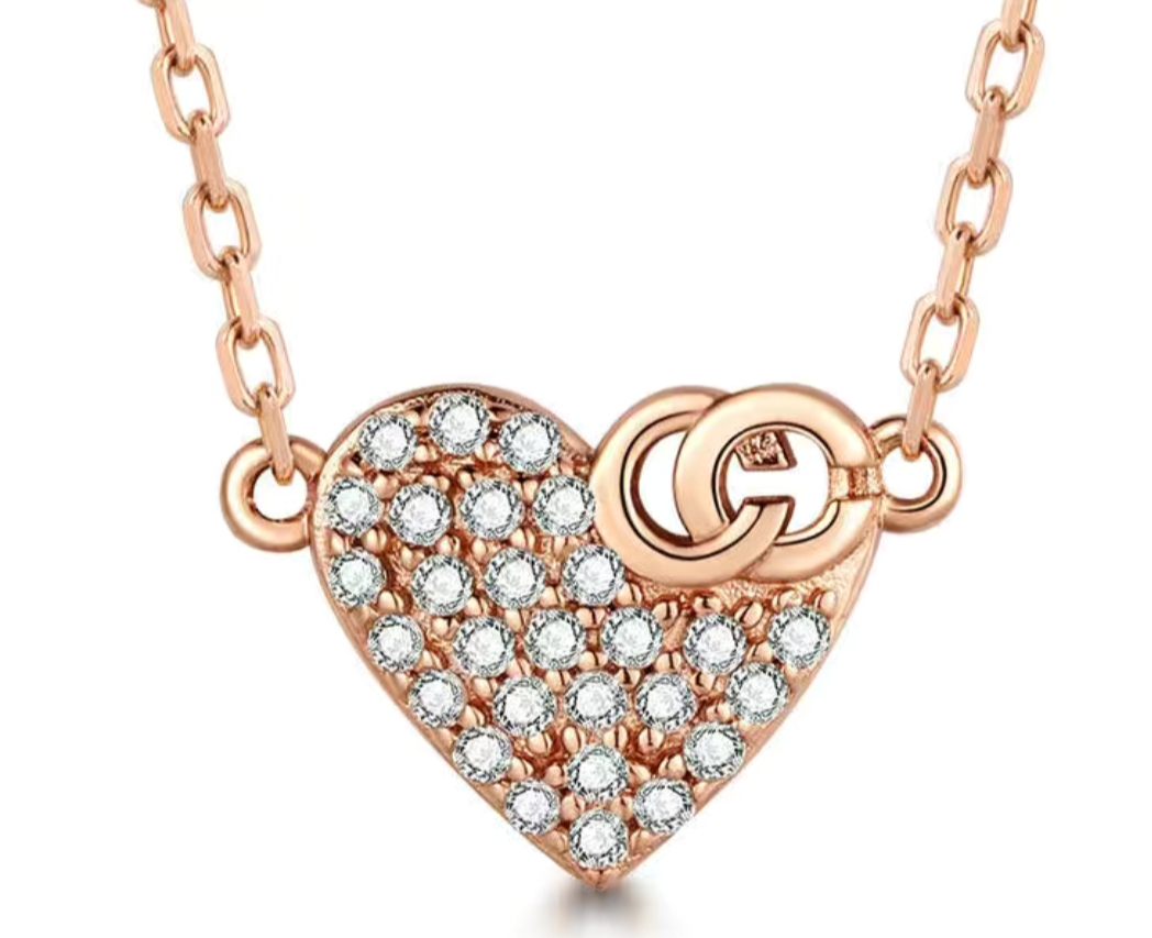 007 Women's necklace, simple style collarbone necklace, French light luxury niche new product, exquisite pendant detail image 4