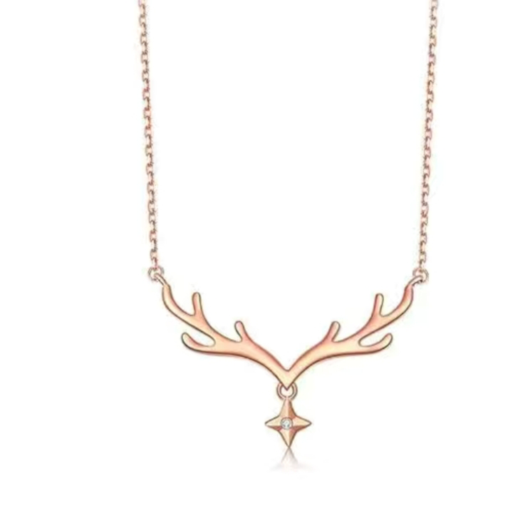 027女项链简约风锁骨颈链法式轻奢小众新品精致吊坠