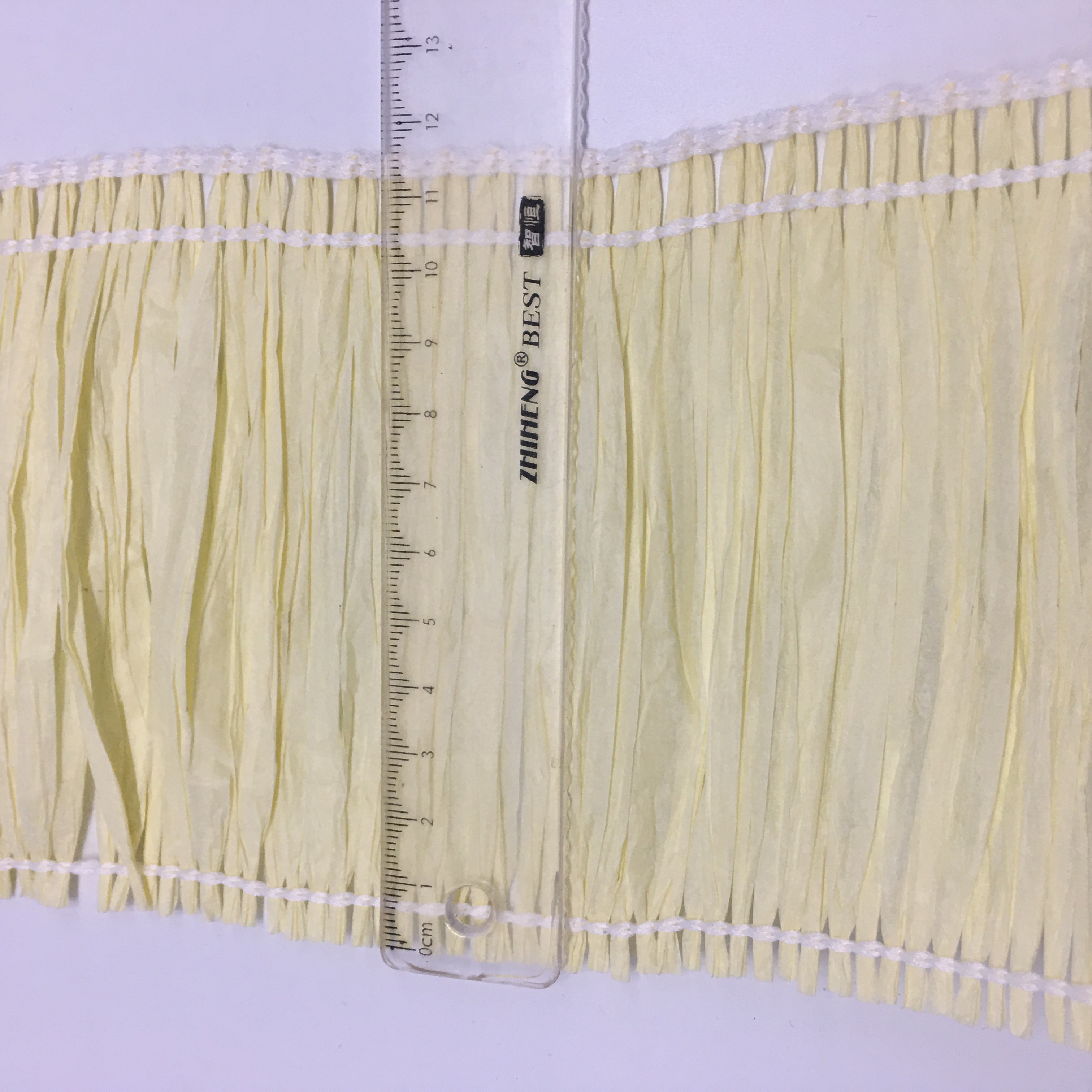 纸排须环保纸绳装饰材料工艺家纺服装纸带织带12公分可定做纸绳详情图4