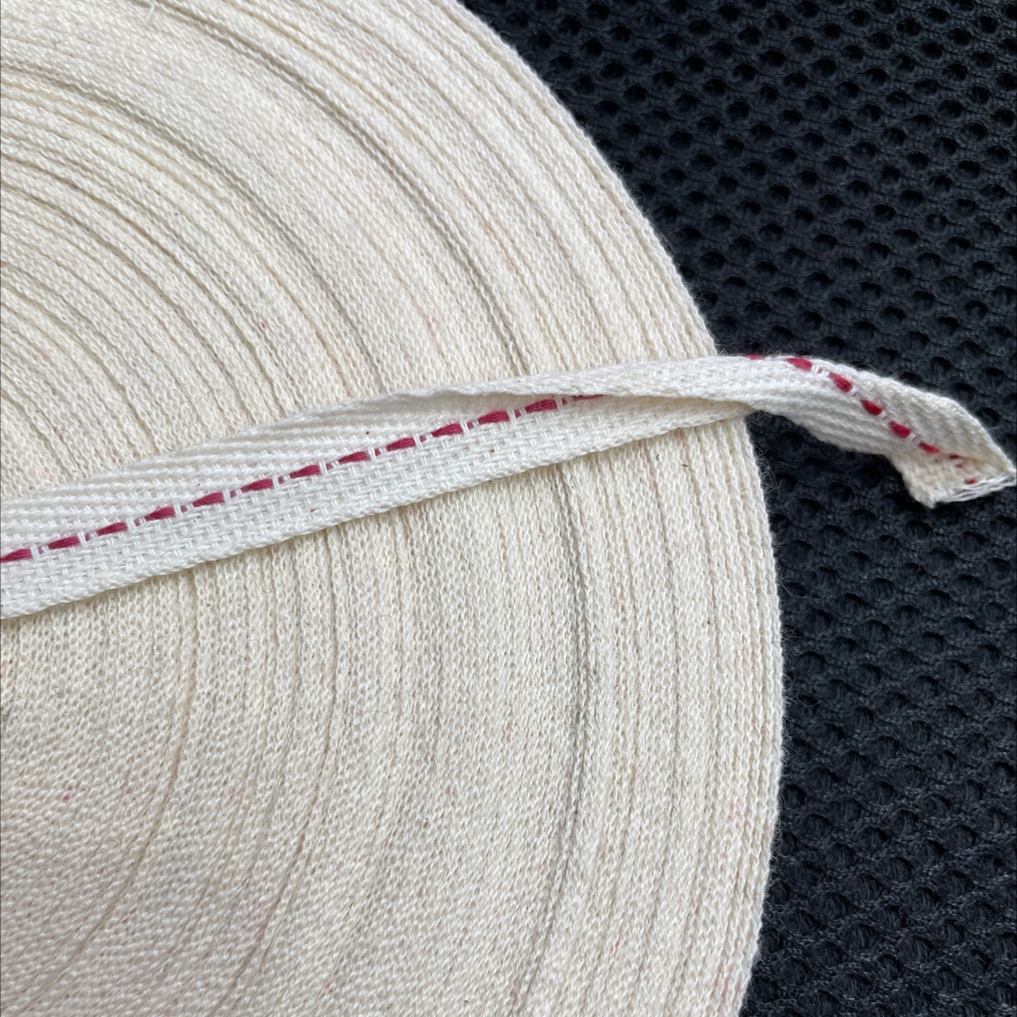 织带 彩色棉带 人字纹棉带1cm 米 红点产品图