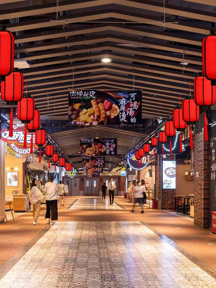 Mid-Autumn Festival antique sheepskin lanterns, pendant lamps, palace lanterns, outdoor advertisements, Chinese-style waterproof decorations, big red lanterns Item Picture