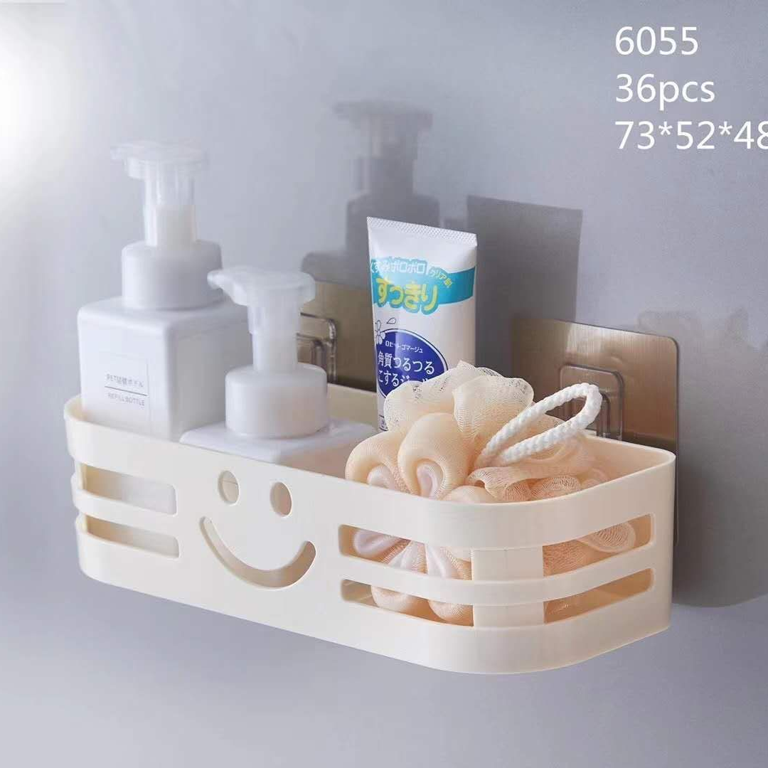 Bathroom wall-mounted storage rack, toilet wall-mounted storage rack, toilet storage suction cup, no need for drilling in the washroom