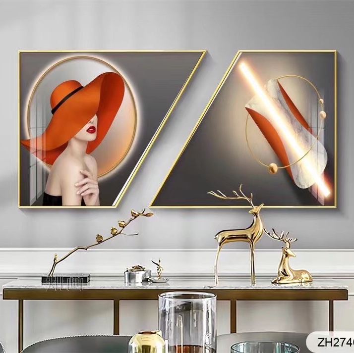 Trapezoidal aluminum alloy restaurant hanging picture thumbnail