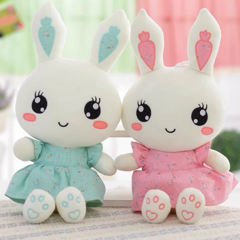 Rabbit doll plush toy cute floral rabbit sleeping pillow birthday gift children bunny bunny doll