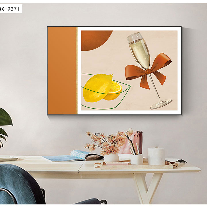 铝合金晶瓷晶贝莫兰迪餐厅画2️⃣详情图1