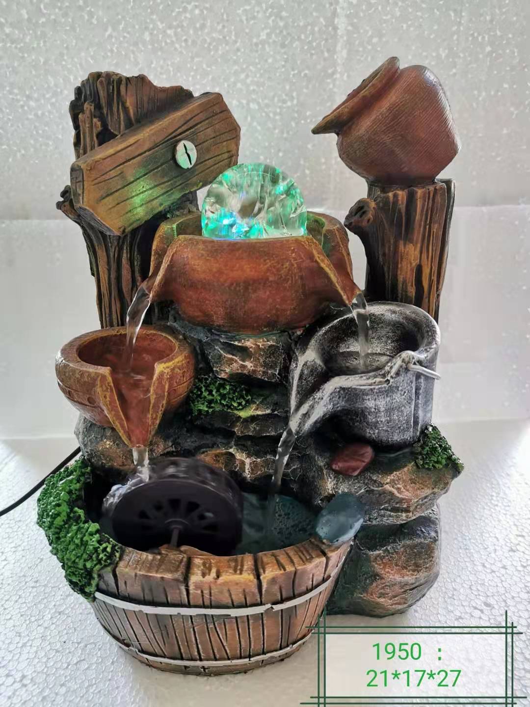 诸葛工艺庭院流水摆件阳台鱼池造景顶楼花园装饰布置景观鱼缸喷泉雾化加湿器爆款7279-74详情图6