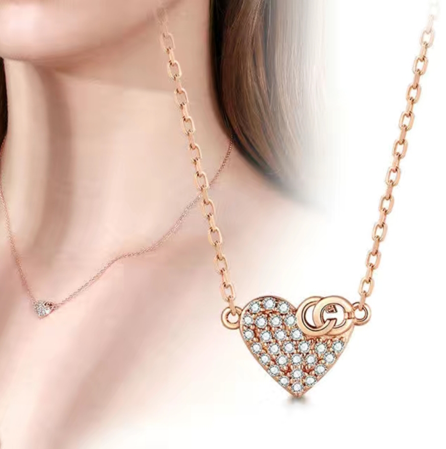 007 Women's necklace, simple style collarbone necklace, French light luxury niche new product, exquisite pendant detail image 5