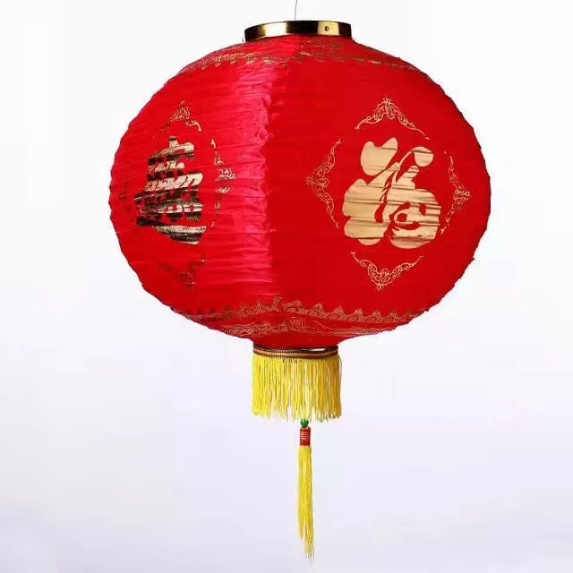 Red lanterns, silk garden lanterns, outdoor waterproof lanterns, Spring Festival and New Year advertisements, outdoor lantern decorations Item Picture
