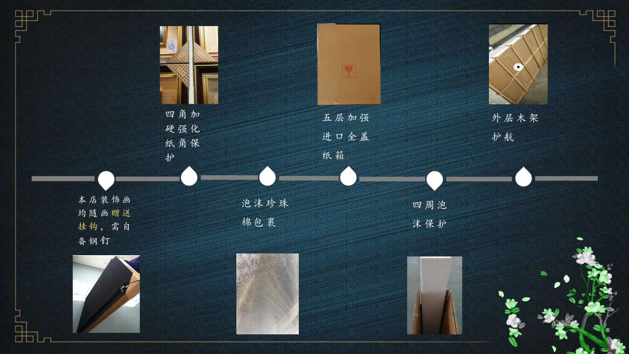 高端中国风铜雕画
花间秋色 沙发背景三联画详情7