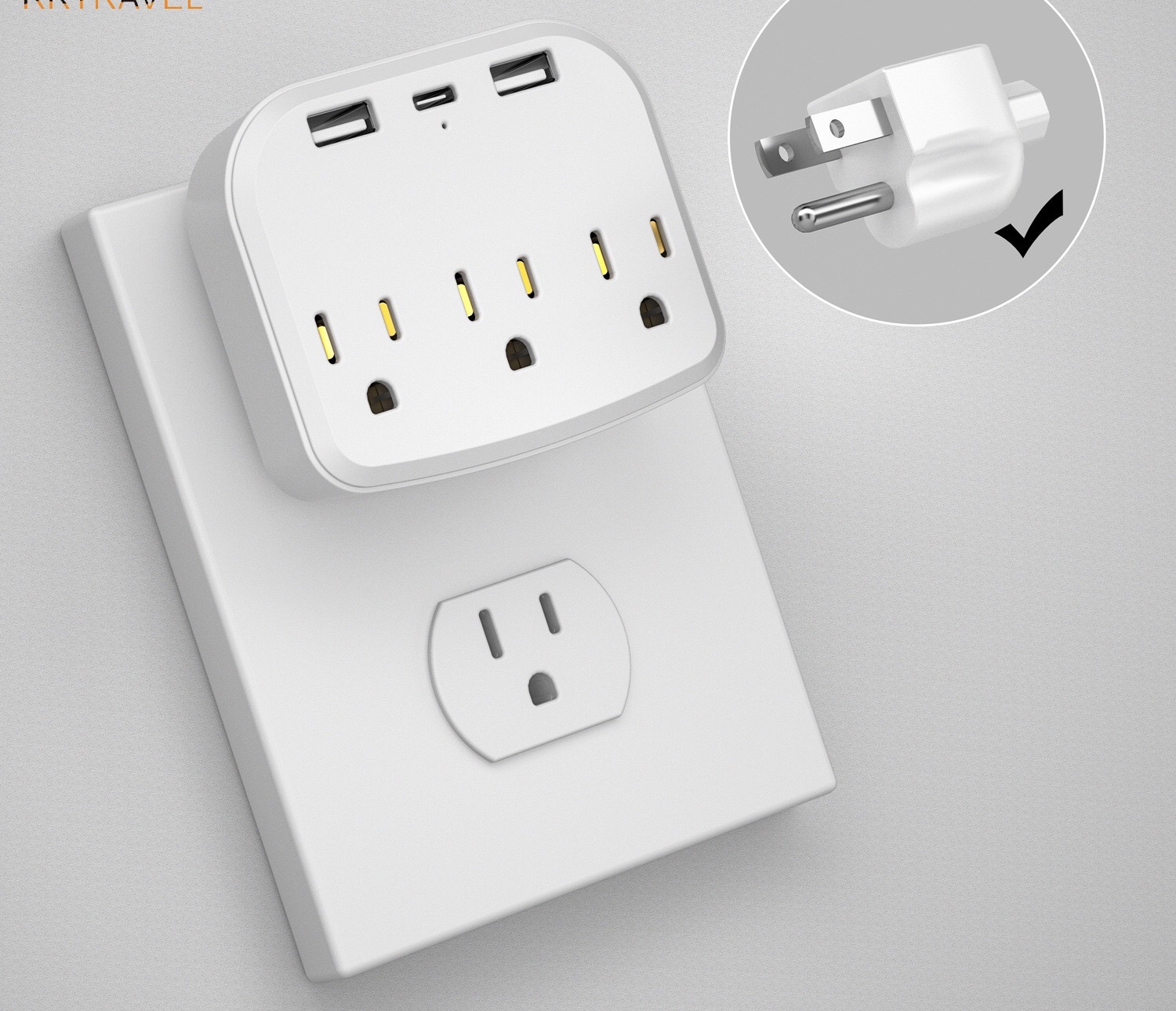 New socket shelf - US standard tray stand wall socket, Japanese one-to-three-inch socket, home American standard wall socket Application Scenario