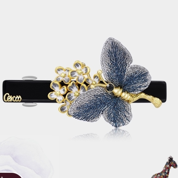 Cloth butterfly duck clip