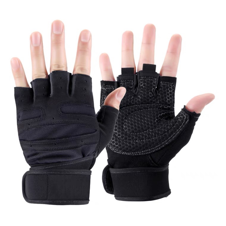 Cycling gloves Men's summer Sun protection driving anti-slip strength training Combat half-finger tactical fishing half-cut gloves Thin