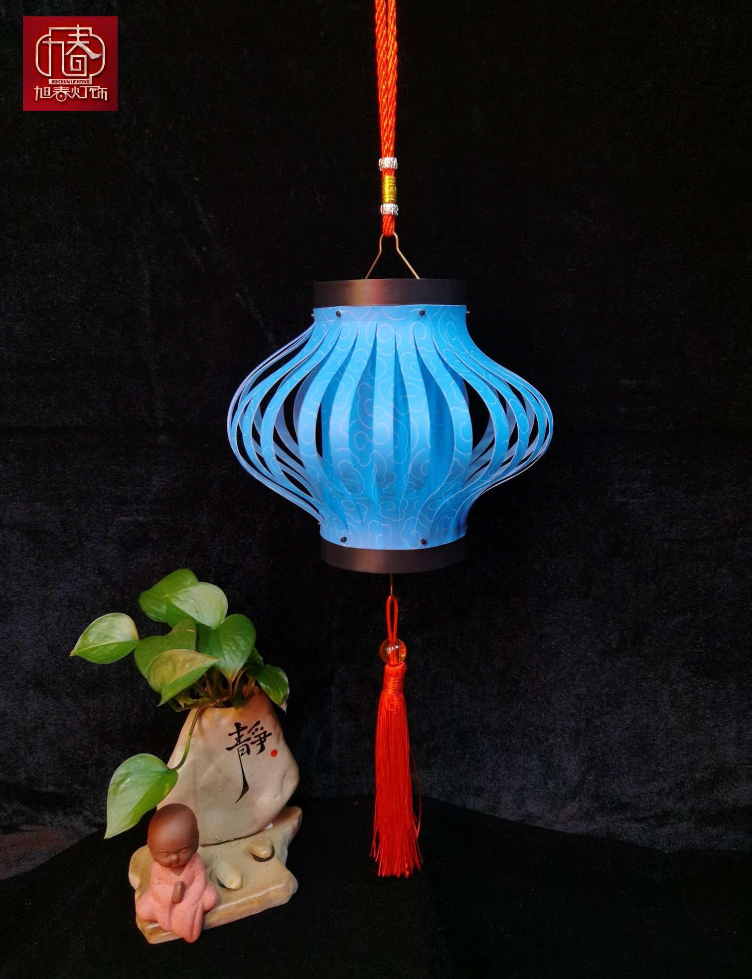 Handmade DIY lantern paintings, creative PVC material colored seven-color lanterns, portable battery lights for Spring Festival and Lantern Festival, music night lights Application Scenario