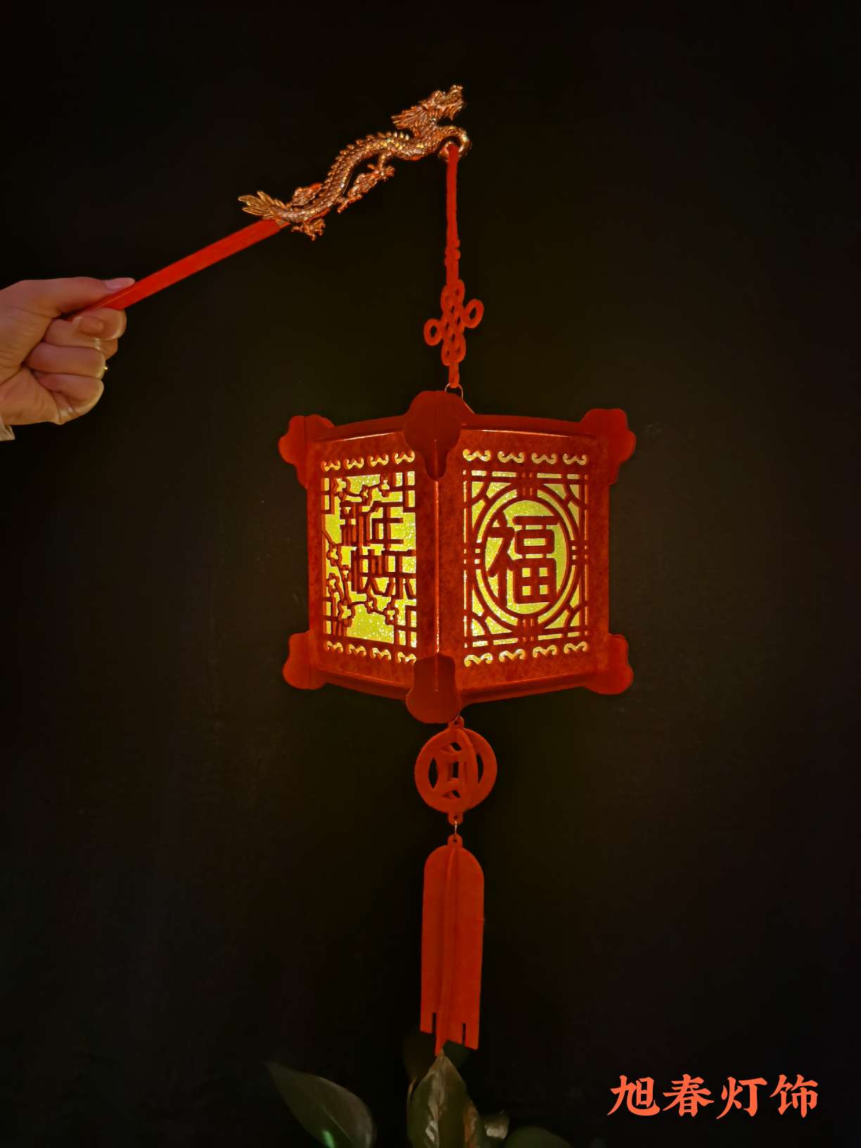 New Year decoration, indoor store opening, auspicious pendants, shopping mall event atmosphere, hanging decorations, scene arrangement, hanging decorations Application Scenario