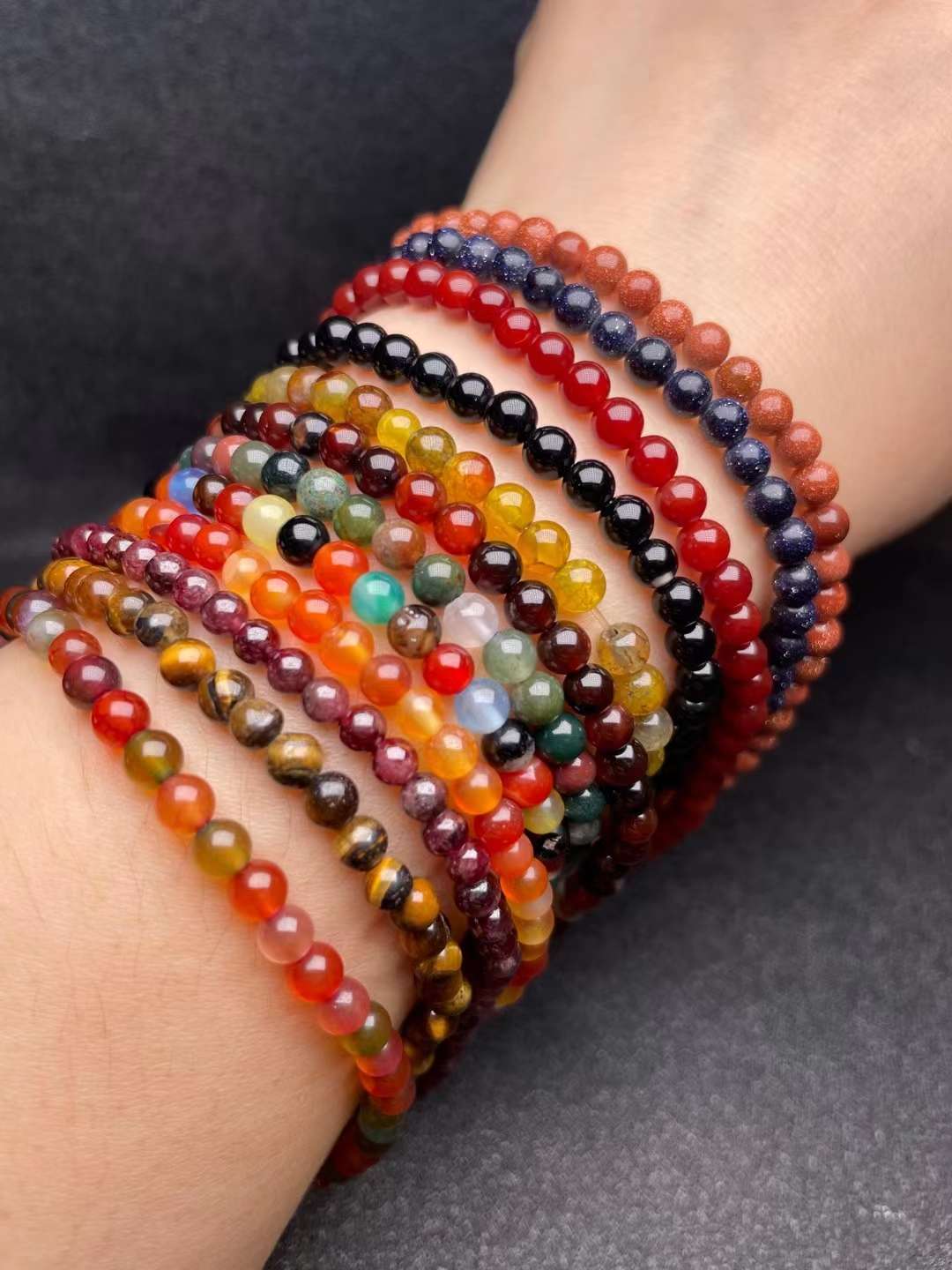 Nuevo especial 4m216 ágata cuentas de buda _ garnet Item Picture