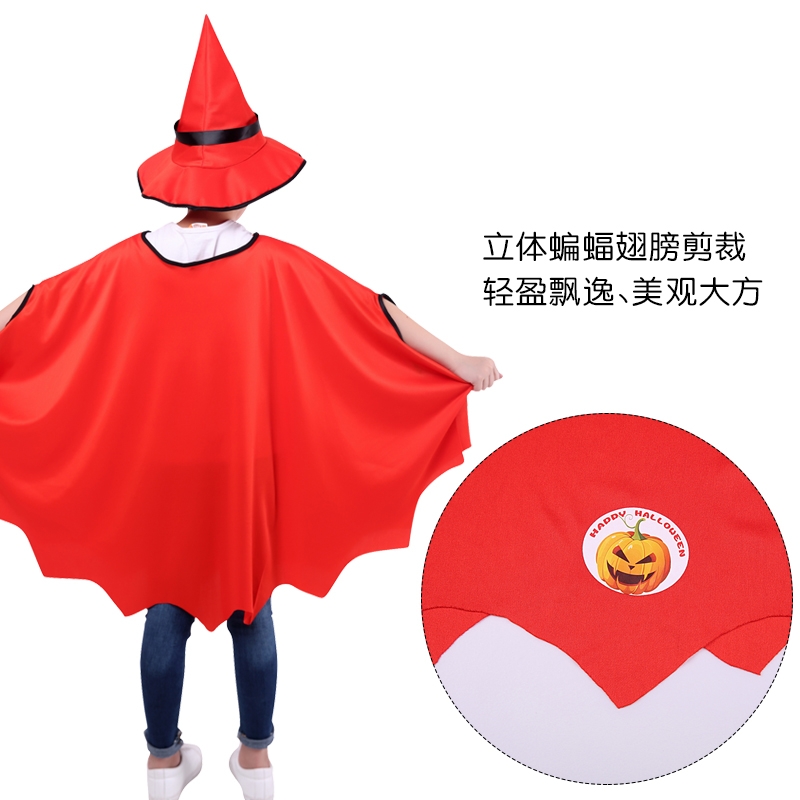 万圣节儿童服装男童女童披风斗篷cosplay巫婆化妆舞会女巫演出服30详情图4