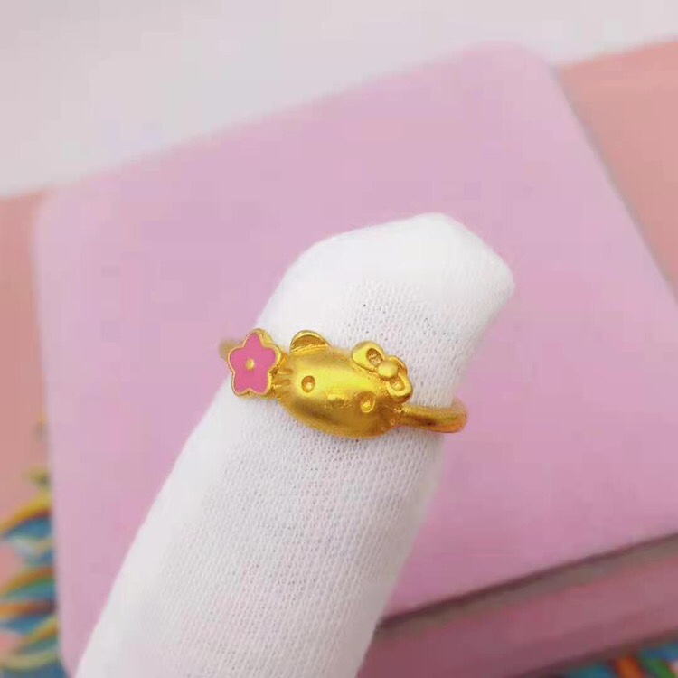 Red kt Meow ring