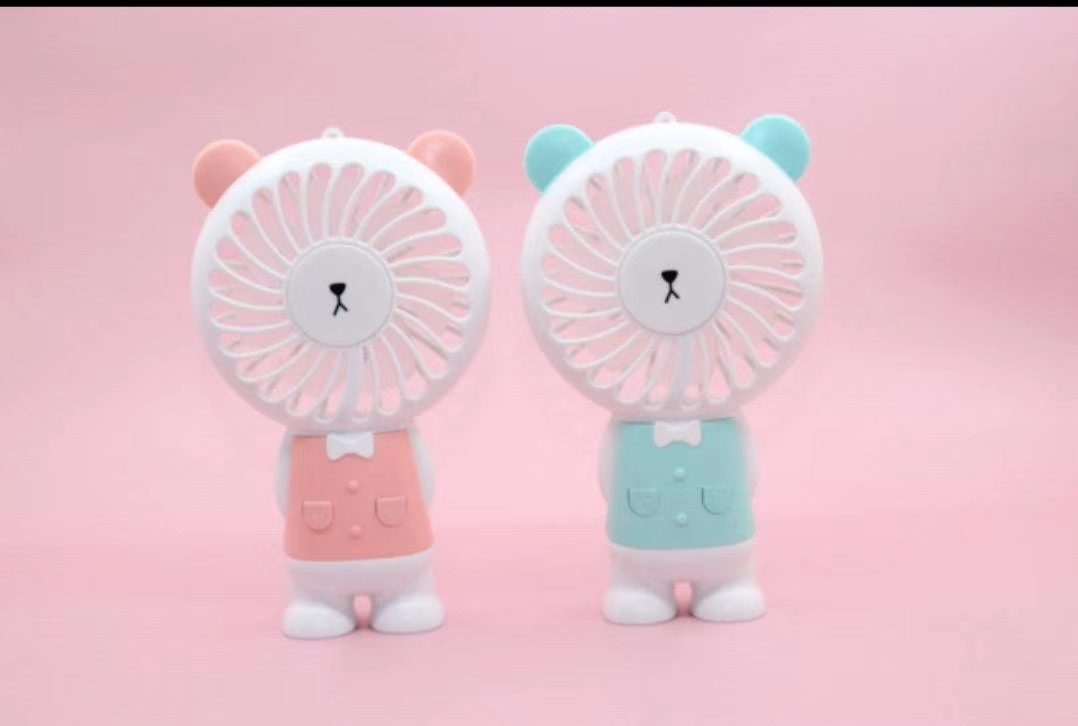 Jianqing Electronics USB Fan Charging Bear Fan Mini Fan Wholesale 01 details Picture