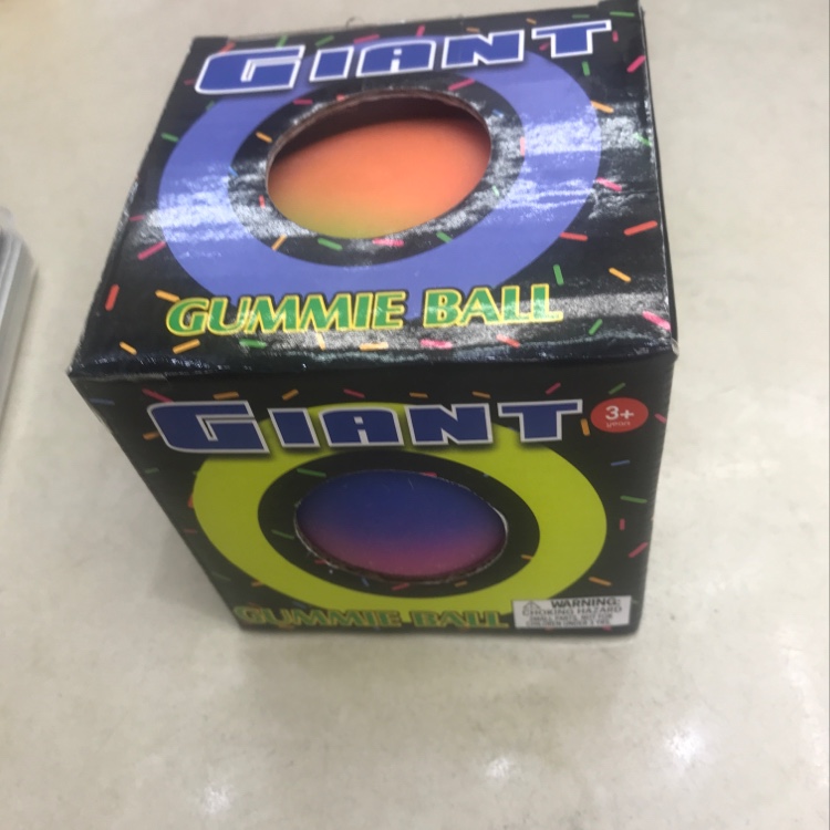 10 cm rainbow flour ball