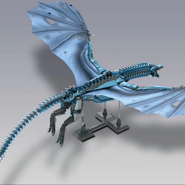 K90 Game of Thrones Ice Dragon - Viserion, 1889PCS full figure